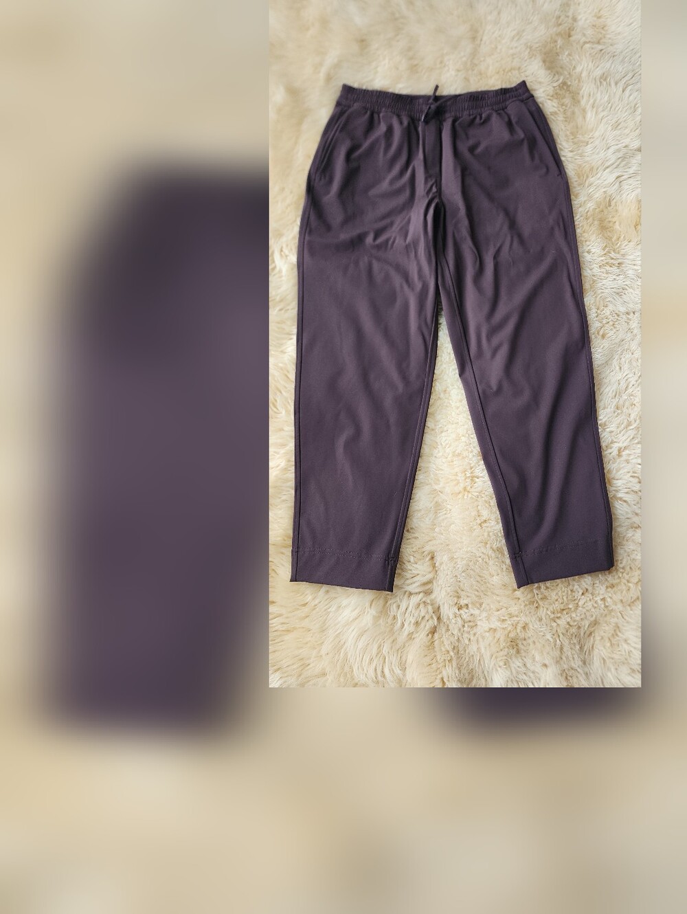 Lululemon Men's Casual Elastic Waist Pants - Dark Plum